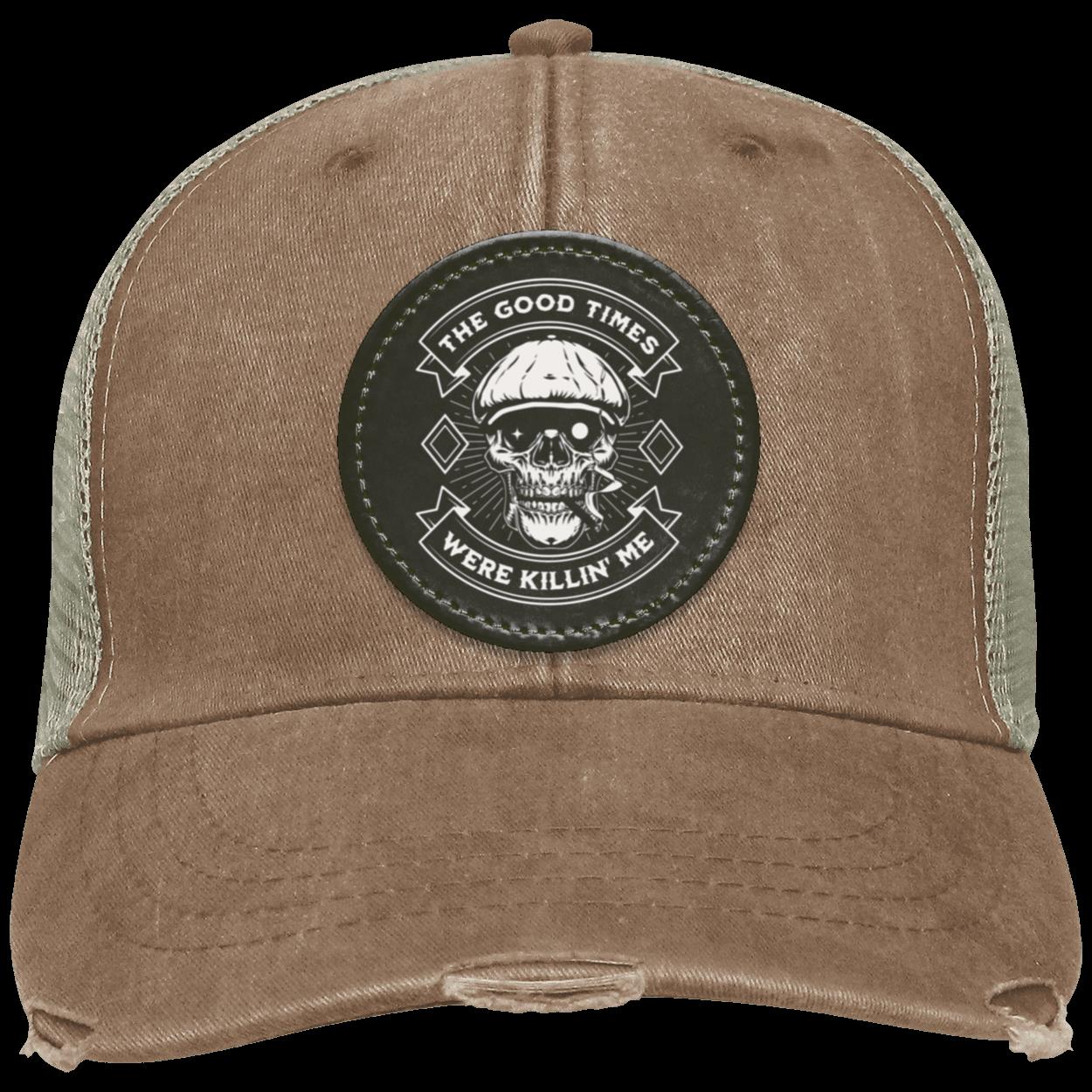 Recovery Distressed Hat | Inspiring Sobriety | The Good Times Were Killin' Me