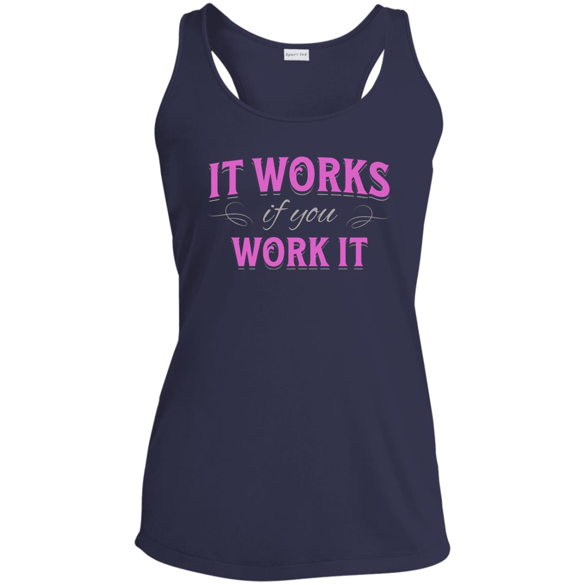 Womens Recovery Tank | Inspiring Sobriety |  It Works If You Work It (Pink)