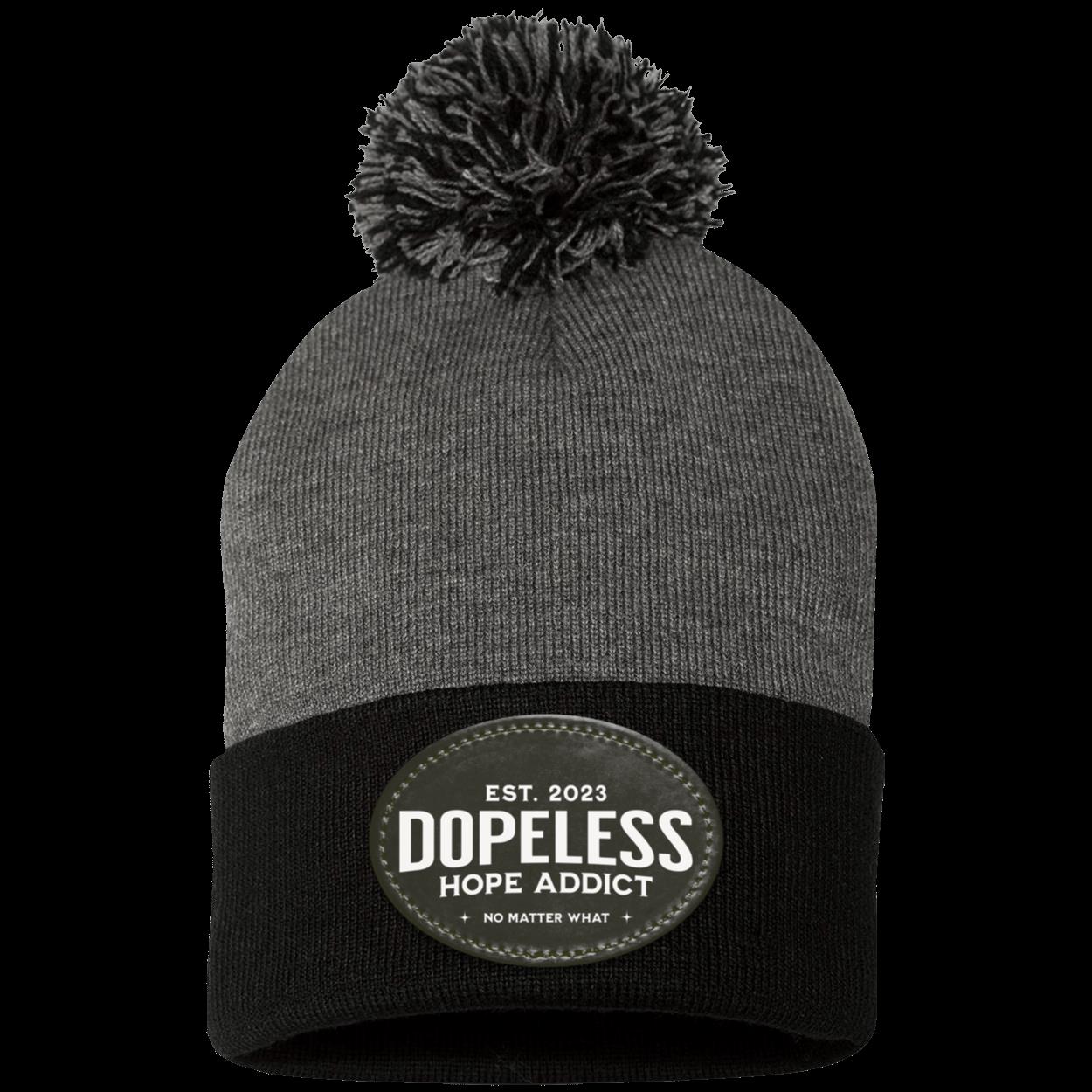 Custom Recovery Pom Beanie | Inspiring Sobriety |  Dopeless Hope Addict