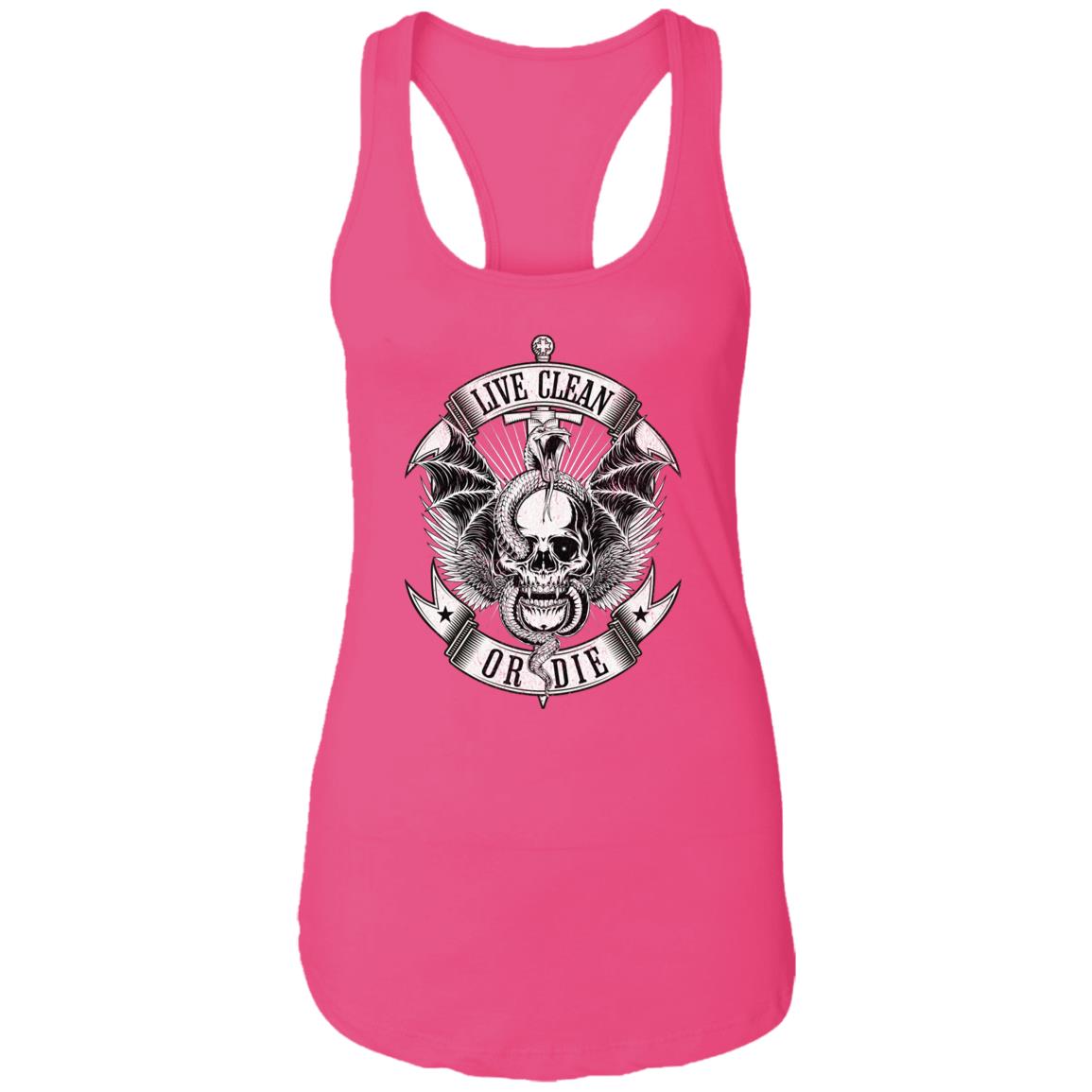 Womens Recovery Tank | Inspiring Sobriety |  Live Clean or Die