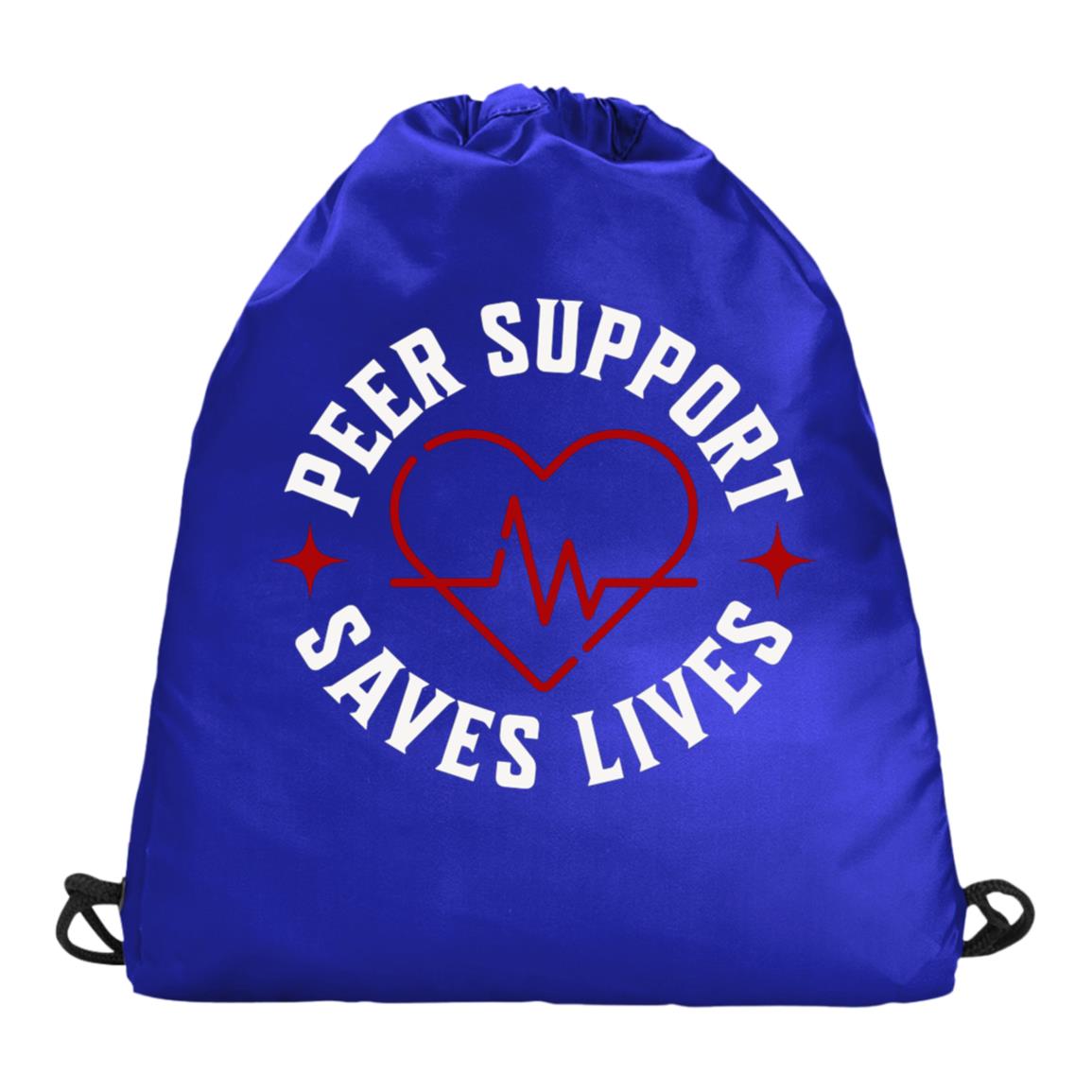 Recovery Champion Cinch Pack | Inspiring Sobriety | Peer Support Saves Lives