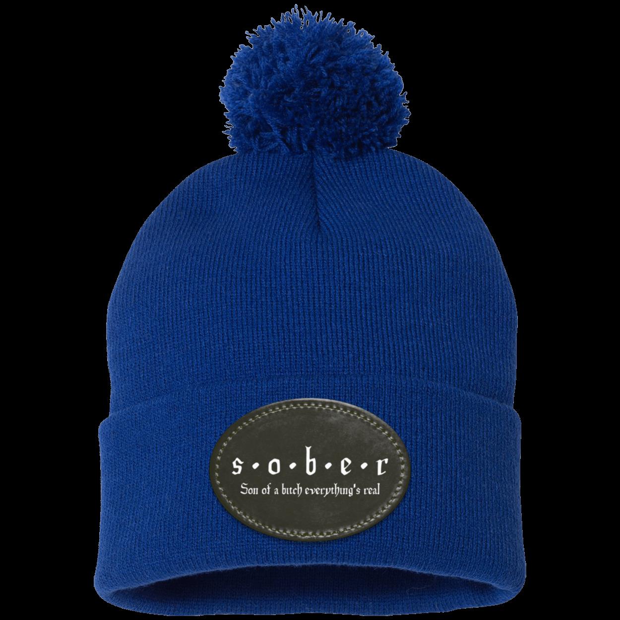 Recovery Pom Beanie | Inspiring Sobriety |  S.O.B.E.R,