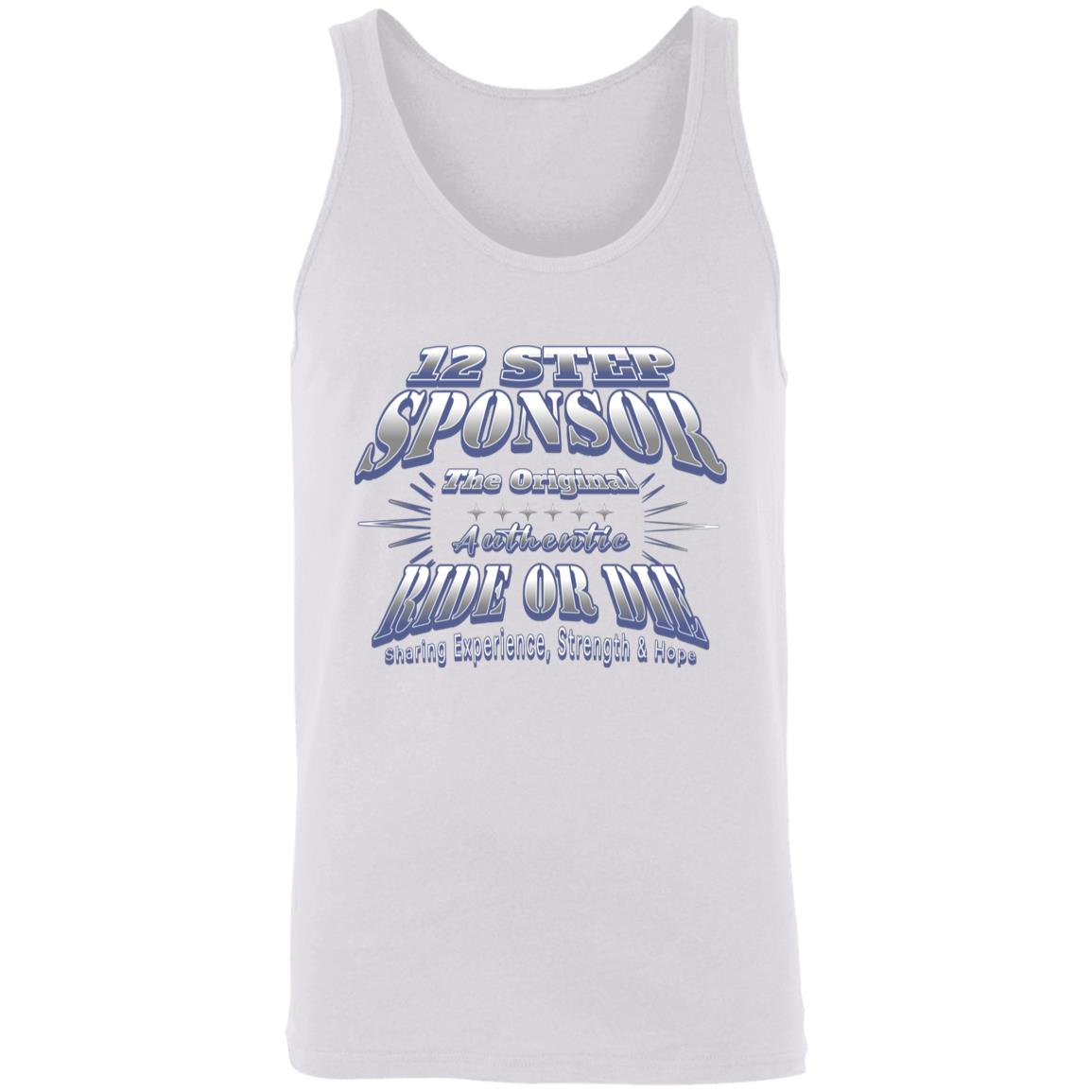 Recovery Unisex Tank | Inspiring Sobriety |  12 Step Sponsor (Ride or Die)