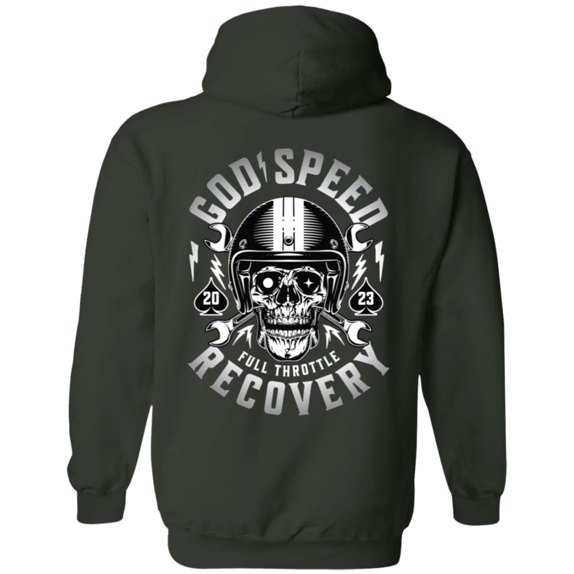 Custom Recovery Zip Hoodie  | Inspiring Sobriety |  God Speed - Full Throttle Recovery