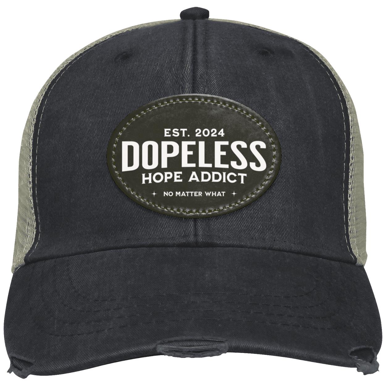 Custom Recovery Distressed Ollie Cap | Inspiring Sobriety |   Dopeless Hope Addict