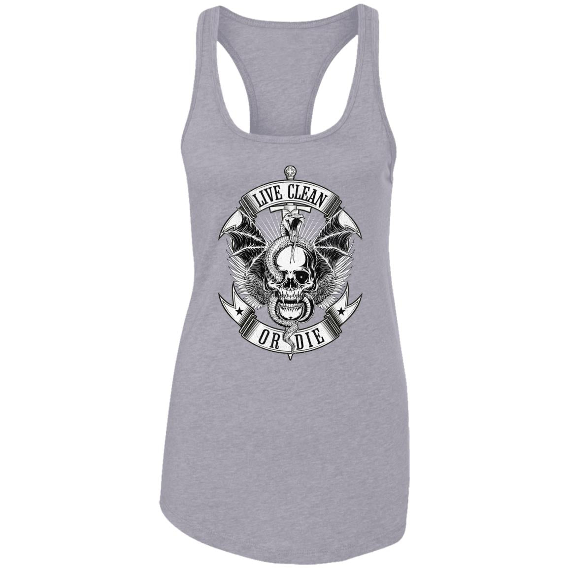 Womens Recovery Tank | Inspiring Sobriety |  Live Clean or Die