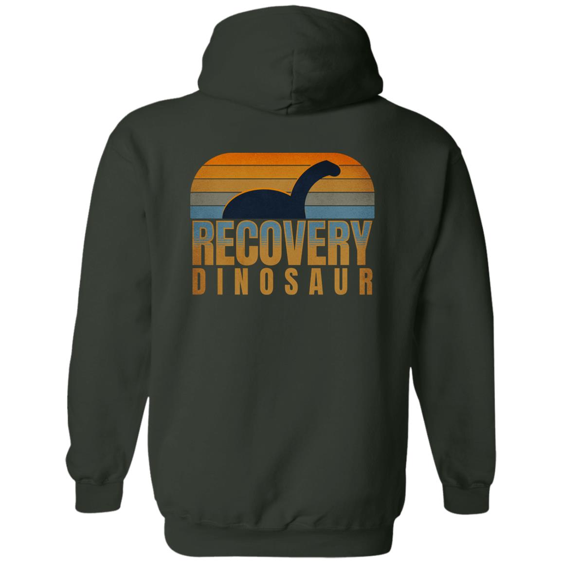 Recovery Zip Hoodie  | Inspiring Sobriety | Recovery Dinosaur