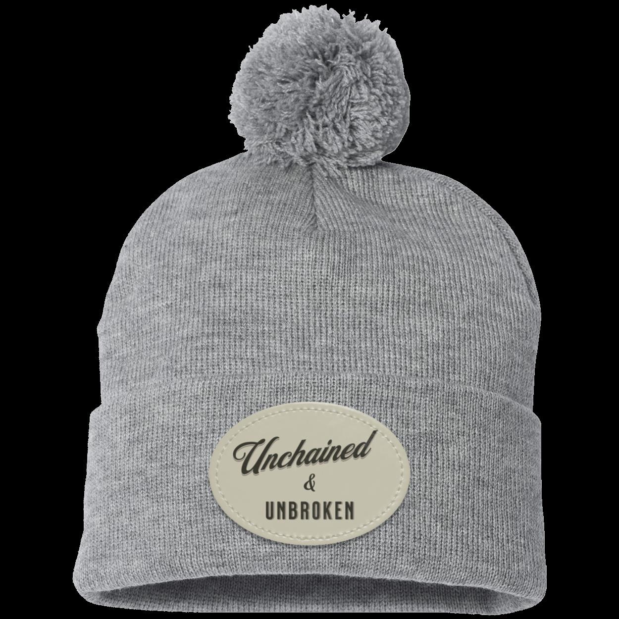 Recovery Pom Beanie | Inspiring Sobriety |  Unchained & Unbroken