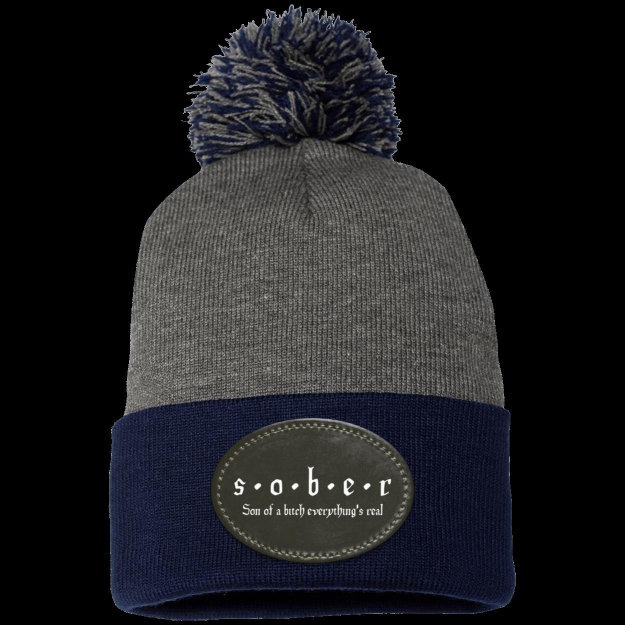 Recovery Pom Beanie | Inspiring Sobriety |  S.O.B.E.R,