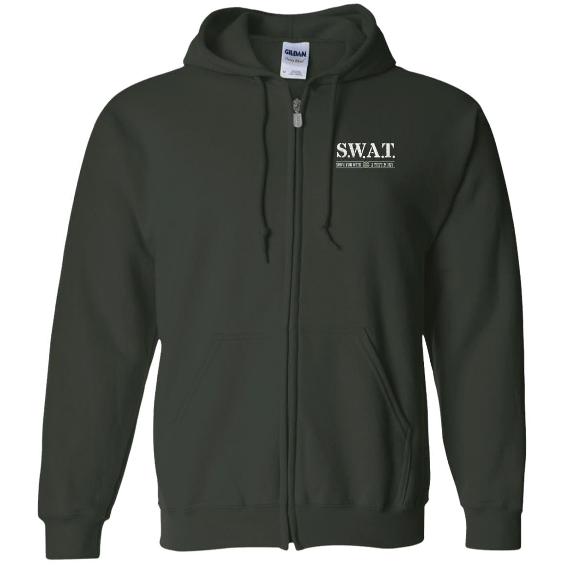 Recovery Zip Hoodie  | Inspiring Sobriety |  S.W.A.T. - Survivor With a Testimony