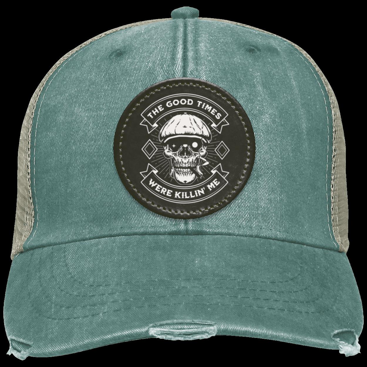 Recovery Distressed Hat | Inspiring Sobriety | The Good Times Were Killin' Me