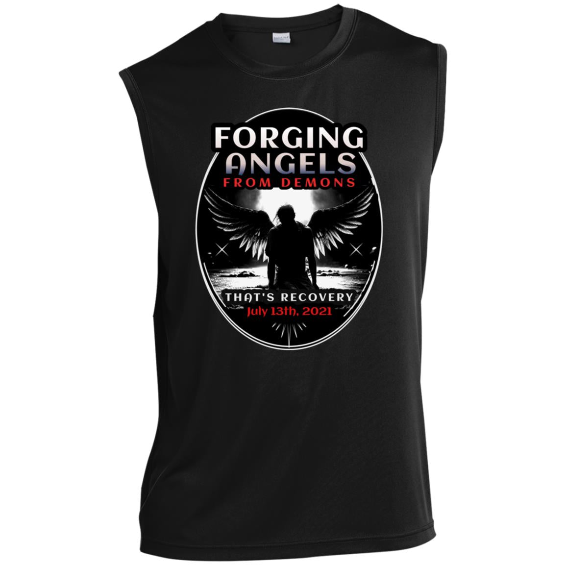 Custom Mens Recovery Tank | Inspiring Sobriety | Forging Angels From Demons