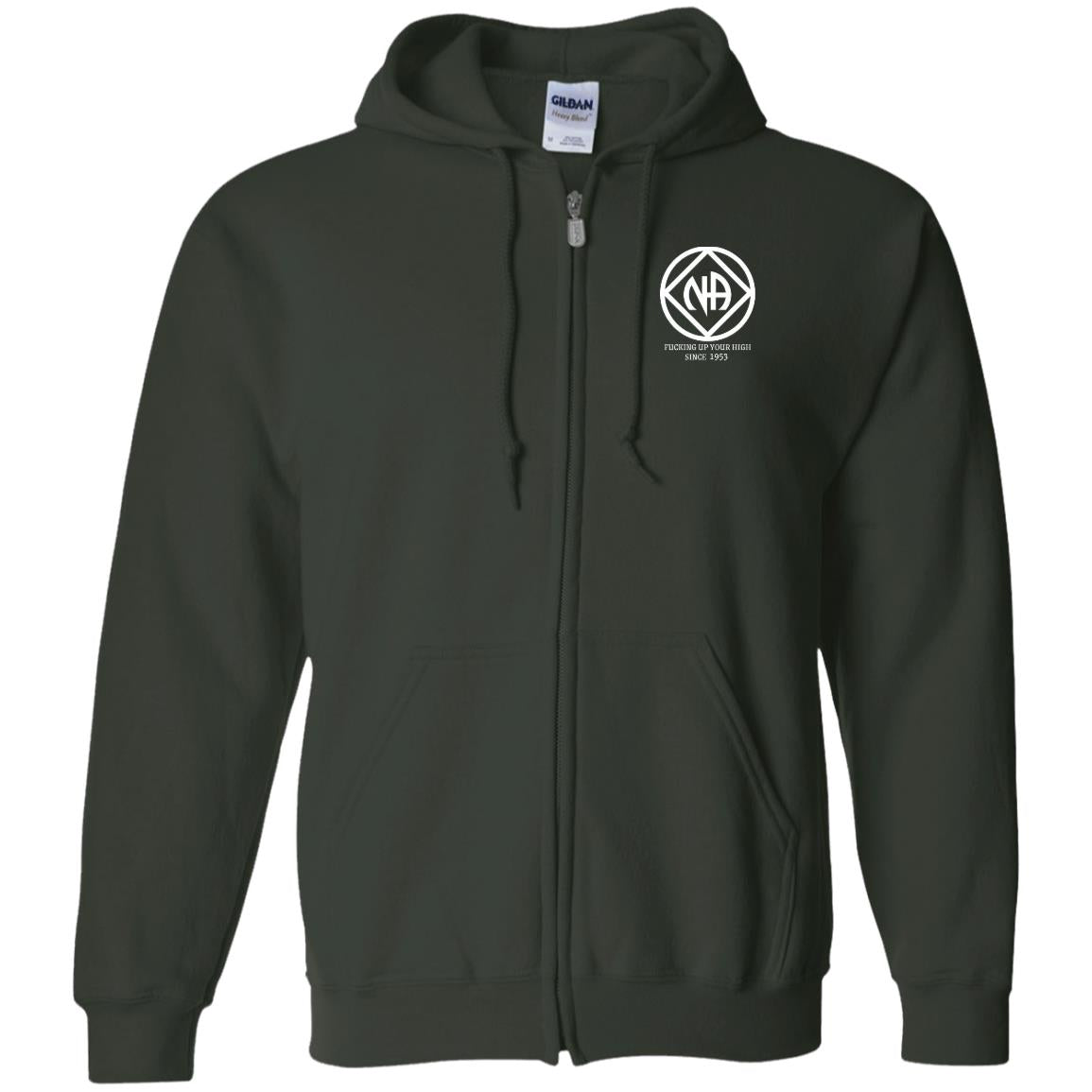 NA Zip Hoodie | Inspiring Sobriety | NA - F'ng Up Your High Since 1953