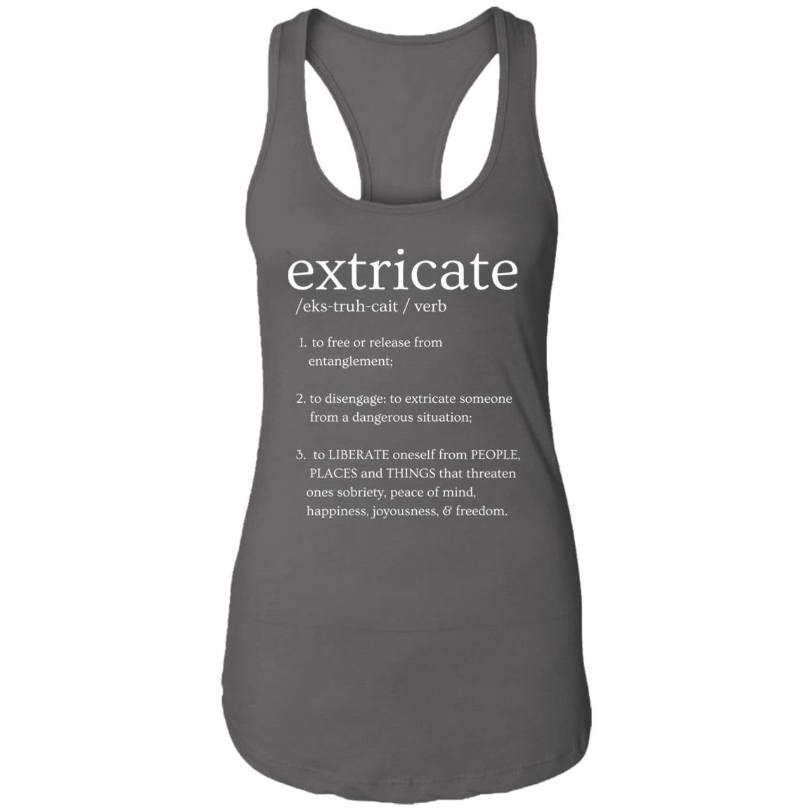 Womens Recovery Tank | Inspiring Sobriety |  Extricate Definition