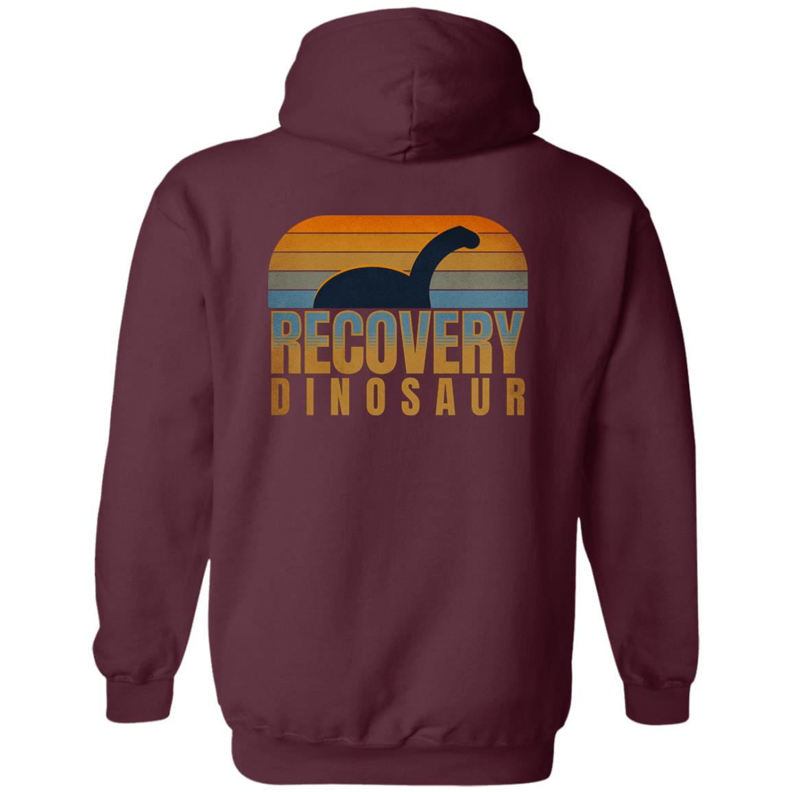 Recovery Zip Hoodie  | Inspiring Sobriety | Recovery Dinosaur