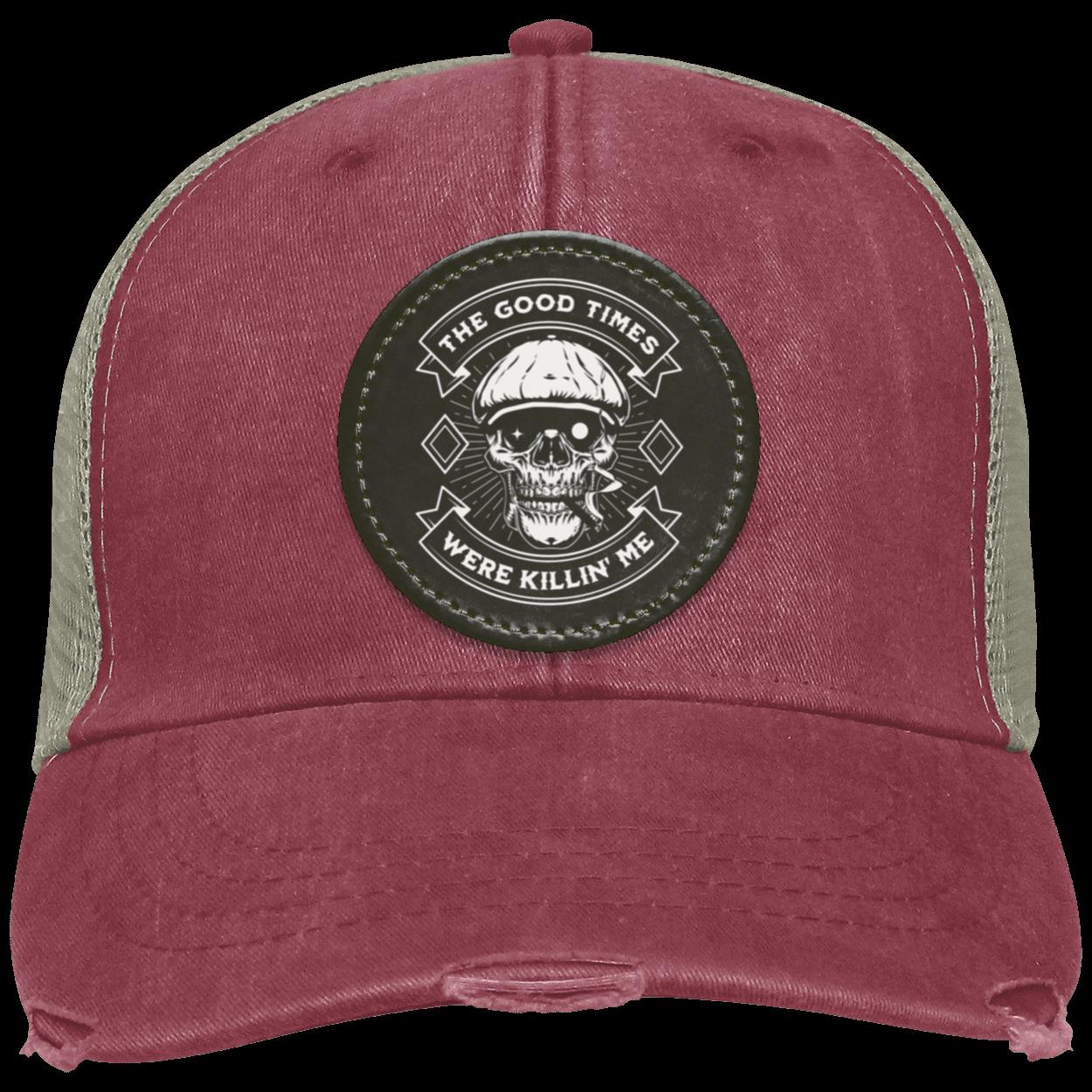 Recovery Distressed Hat | Inspiring Sobriety | The Good Times Were Killin' Me