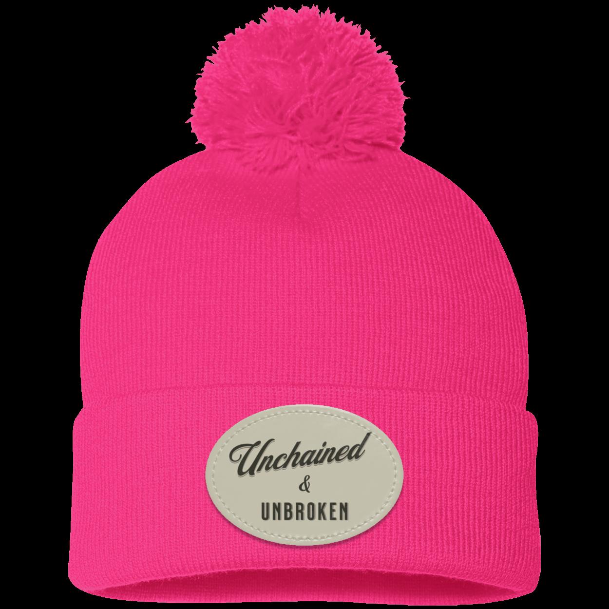 Recovery Pom Beanie | Inspiring Sobriety |  Unchained & Unbroken