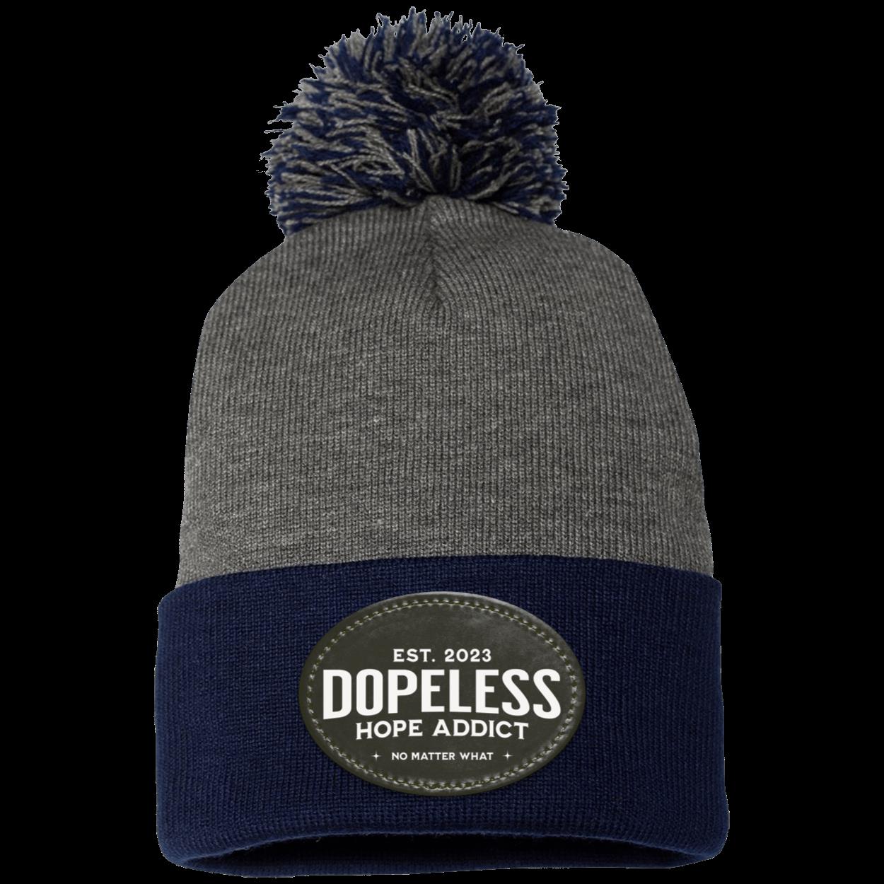 Custom Recovery Pom Beanie | Inspiring Sobriety |  Dopeless Hope Addict