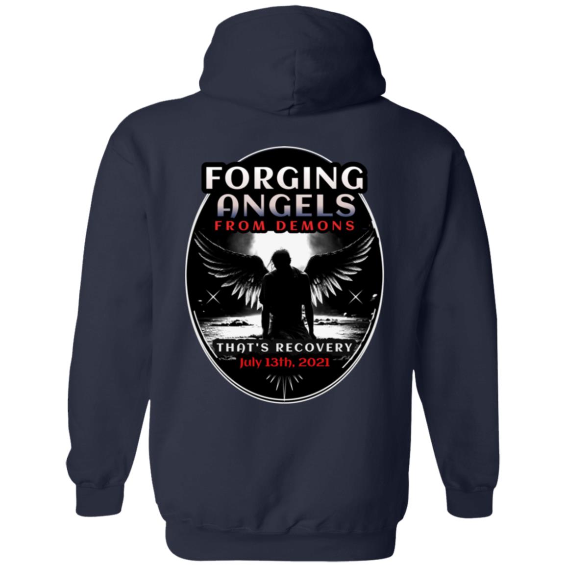 Custom Recovery Zip Hoodie | Inspiring Sobriety |  Forging Angels From Demons