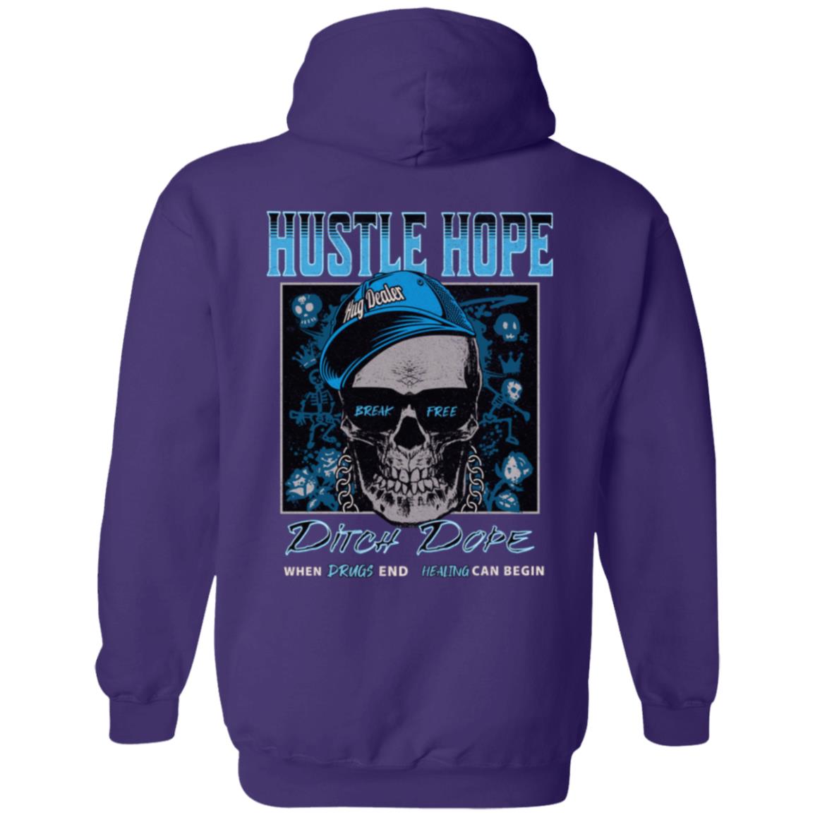 Recovery Zip Hoodie  | Inspiring Sobriety |  Hustle Hope, Ditch Dope