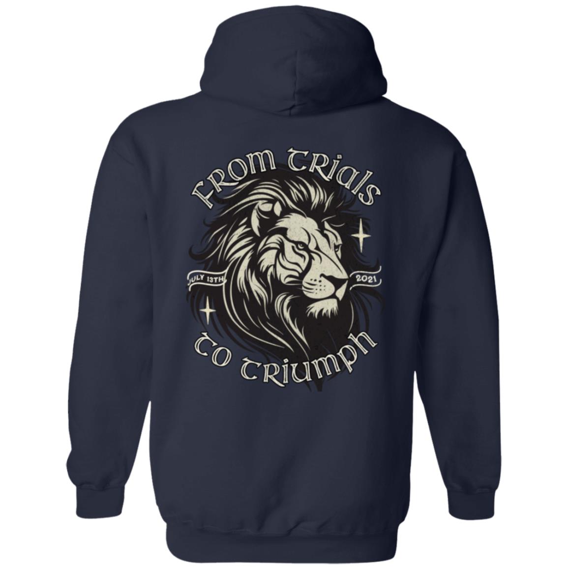 Custom Recovery Zip Hoodie | Inspiring Sobriety |  From Trials To Triumph