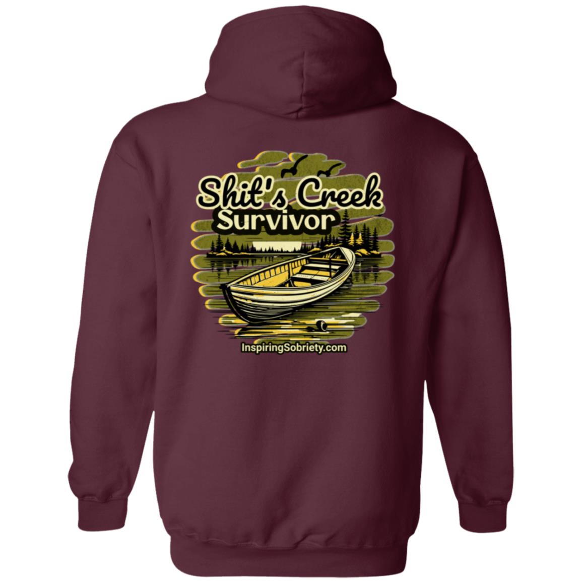 Recovery Zip Hoodie | Inspiring Sobriety |  Sh!t's Creek Survivor