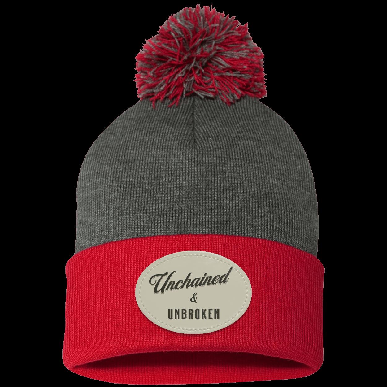 Recovery Pom Beanie | Inspiring Sobriety |  Unchained & Unbroken