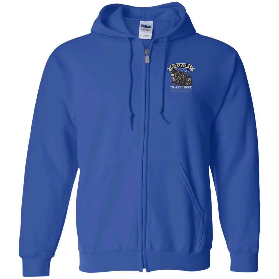 Recovery Zip Hoodie  | Inspiring Sobriety |  Recovery Outlaws Traffic Hope