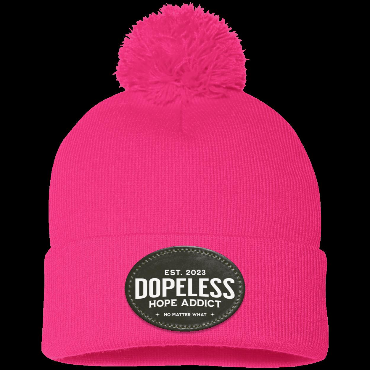 Custom Recovery Pom Beanie | Inspiring Sobriety |  Dopeless Hope Addict