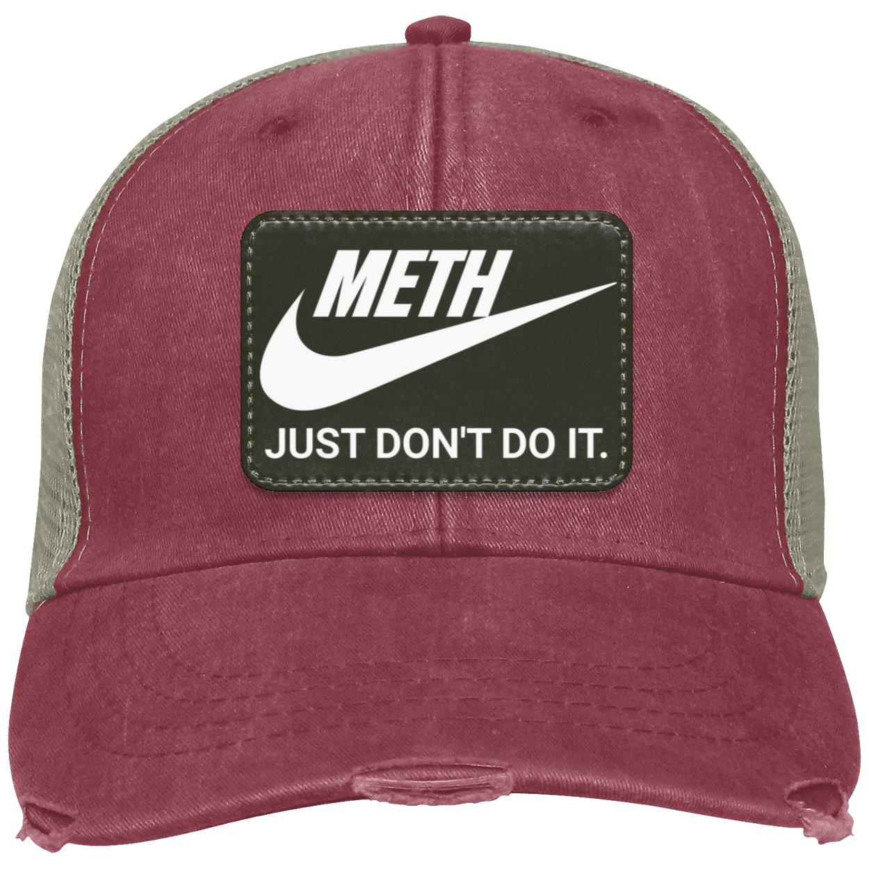 Recovery Distressed Ollie Cap | Inspiring Sobriety |  Meth Just Don't Do It