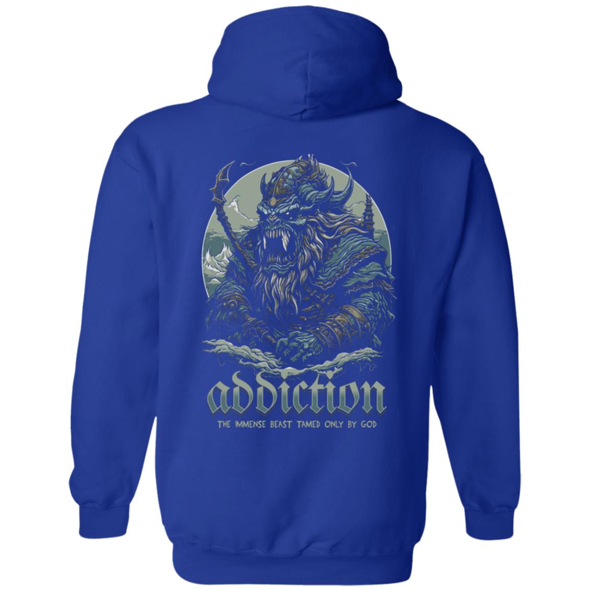 Recovery Zip Hoodie  | Inspiring Sobriety |  Addiction, The Immense Beast Tamed Only By God