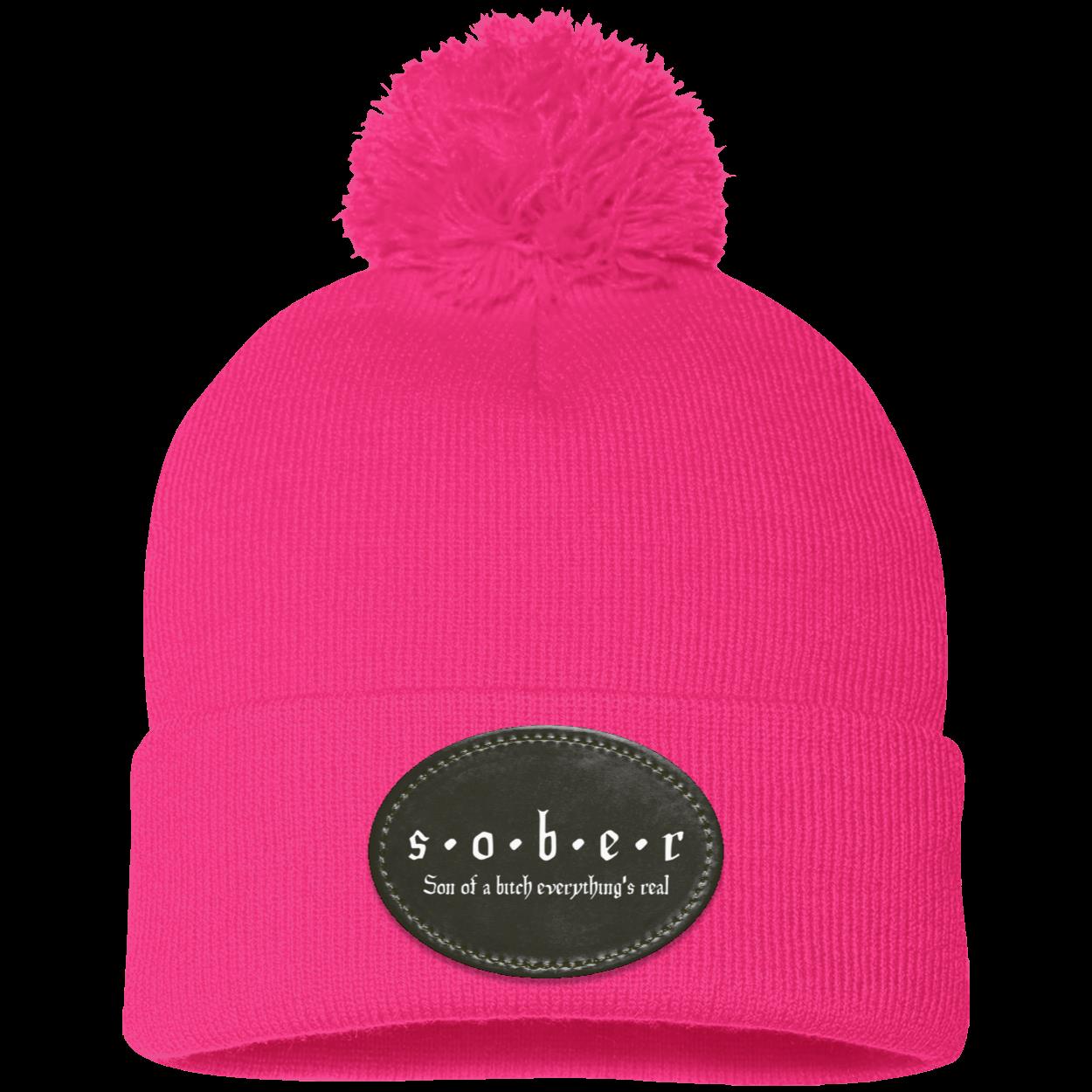 Recovery Pom Beanie | Inspiring Sobriety |  S.O.B.E.R,