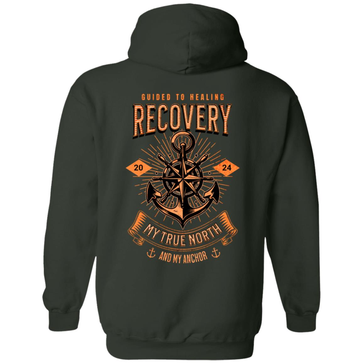 Custom Recovery Zip Hoodie  | Inspiring Sobriety |   Recovery - My True North