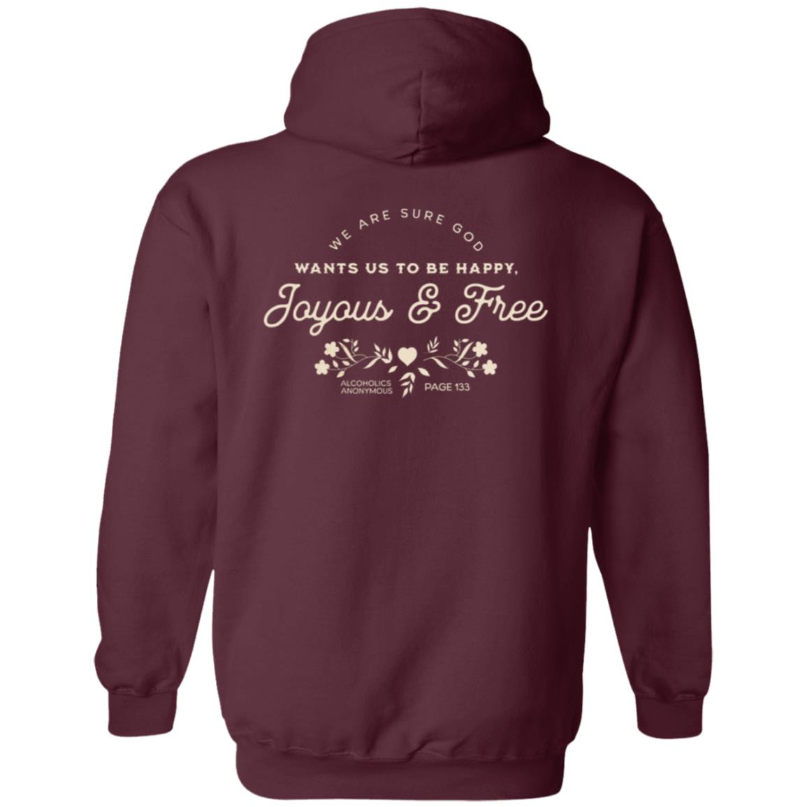 Recovery Zip Hoodie | Inspiring Sobriety |  Happy, Joyous & Free Page 133