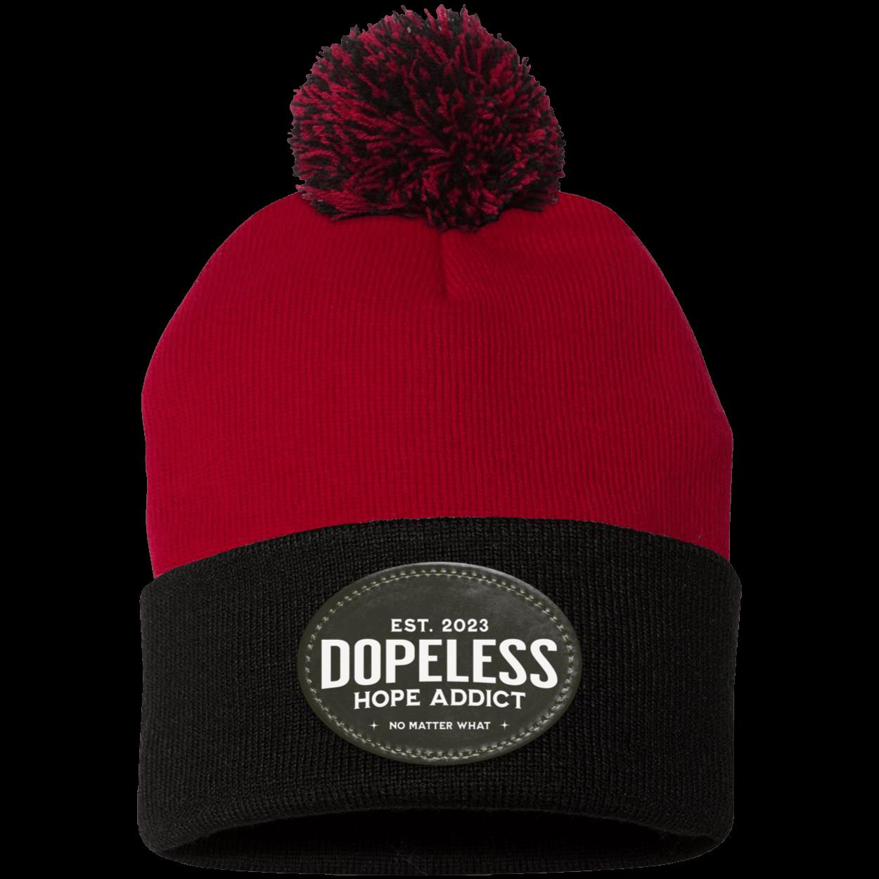 Custom Recovery Pom Beanie | Inspiring Sobriety |  Dopeless Hope Addict