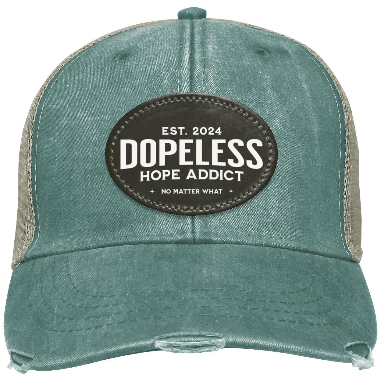 Custom Recovery Distressed Ollie Cap | Inspiring Sobriety |   Dopeless Hope Addict