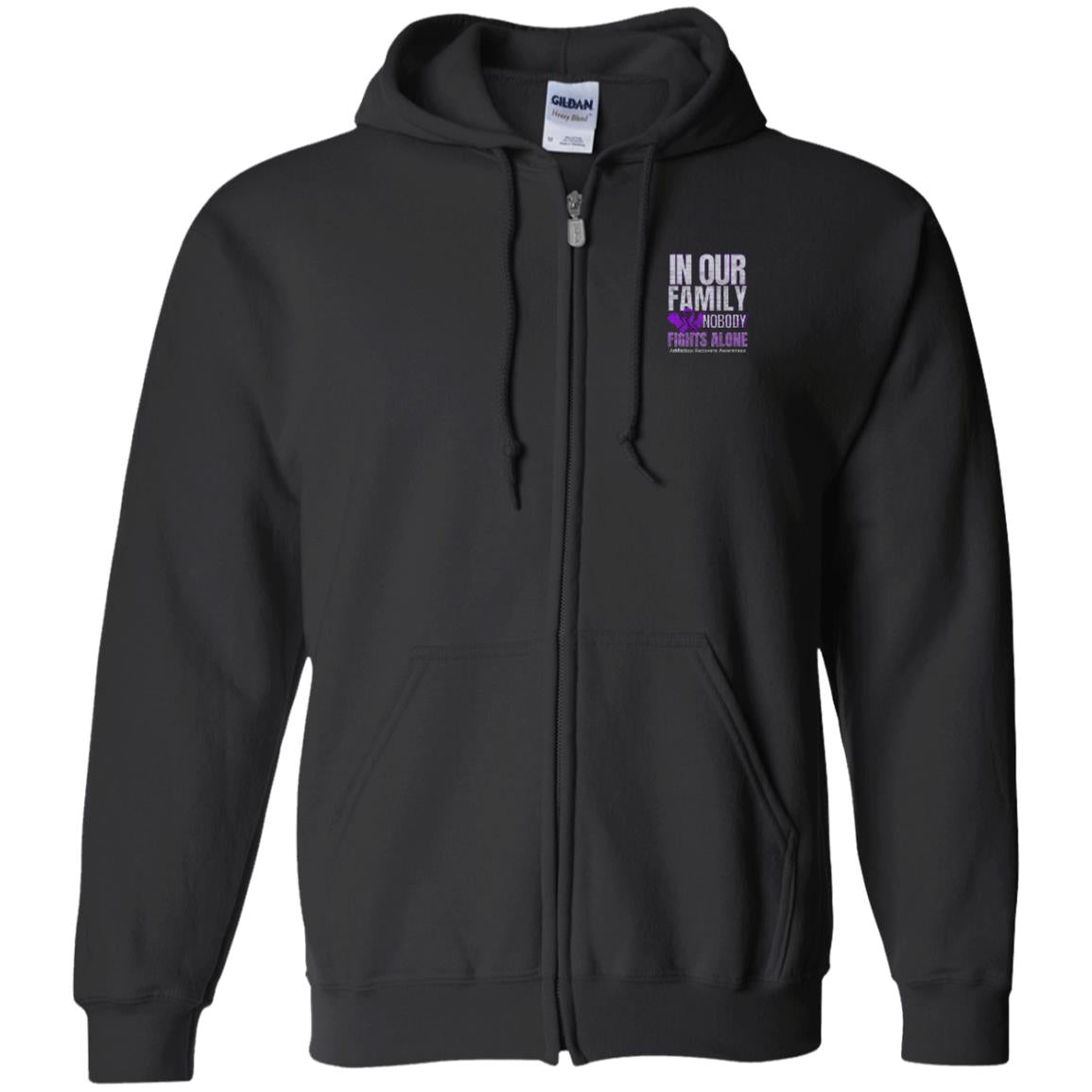 Custom Recovery Zip Hoodie  | Inspiring Sobriety | In Our Family Nobody Fights Alone