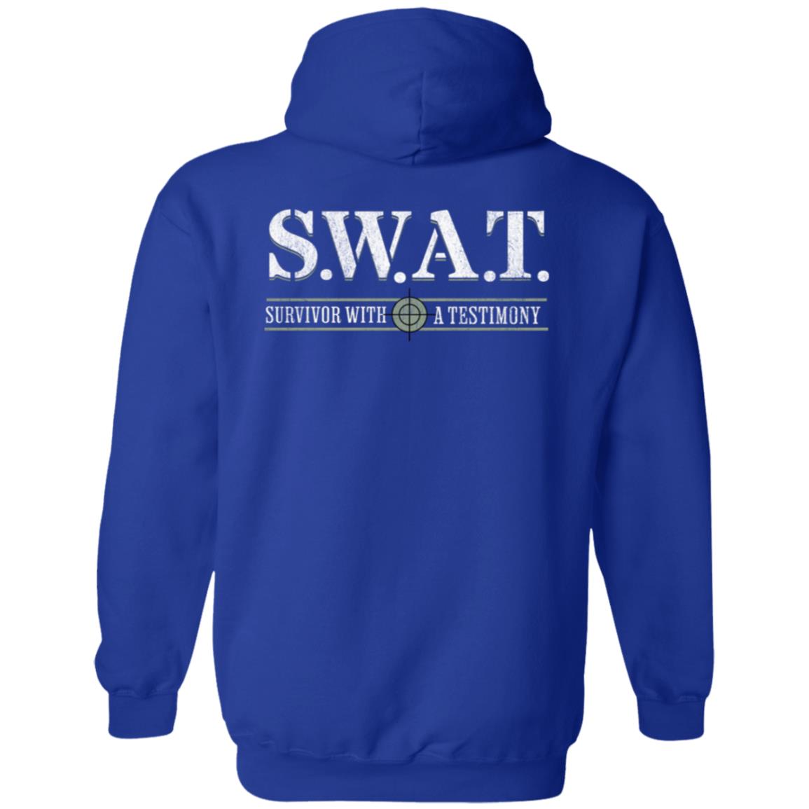 Recovery Zip Hoodie  | Inspiring Sobriety |  S.W.A.T. - Survivor With a Testimony