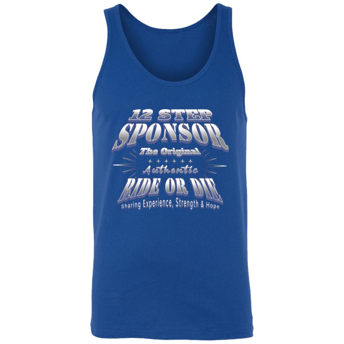 Recovery Unisex Tank | Inspiring Sobriety |  12 Step Sponsor (Ride or Die)