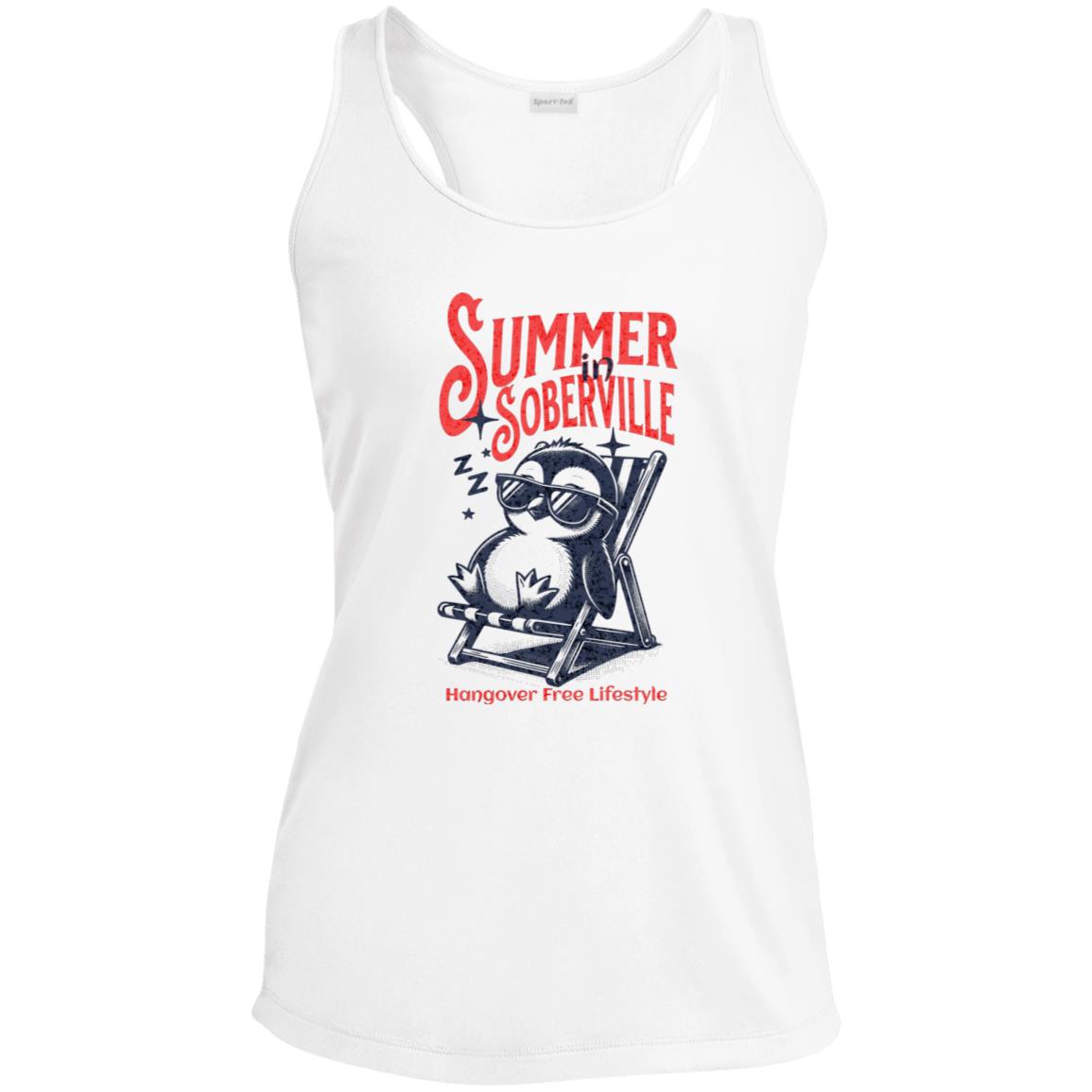 Womens Recovery Tank | Inspiring Sobriety |   Summer in Soberville Penguin