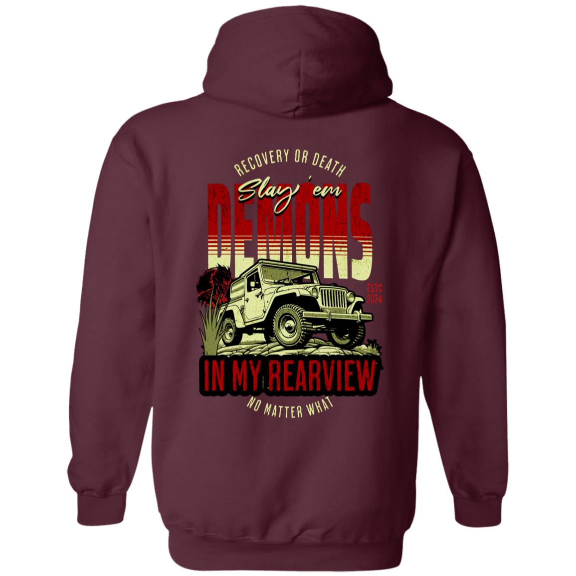 Custom Recovery Zip Hoodie | Inspiring Sobriety | Demons In My Rearview