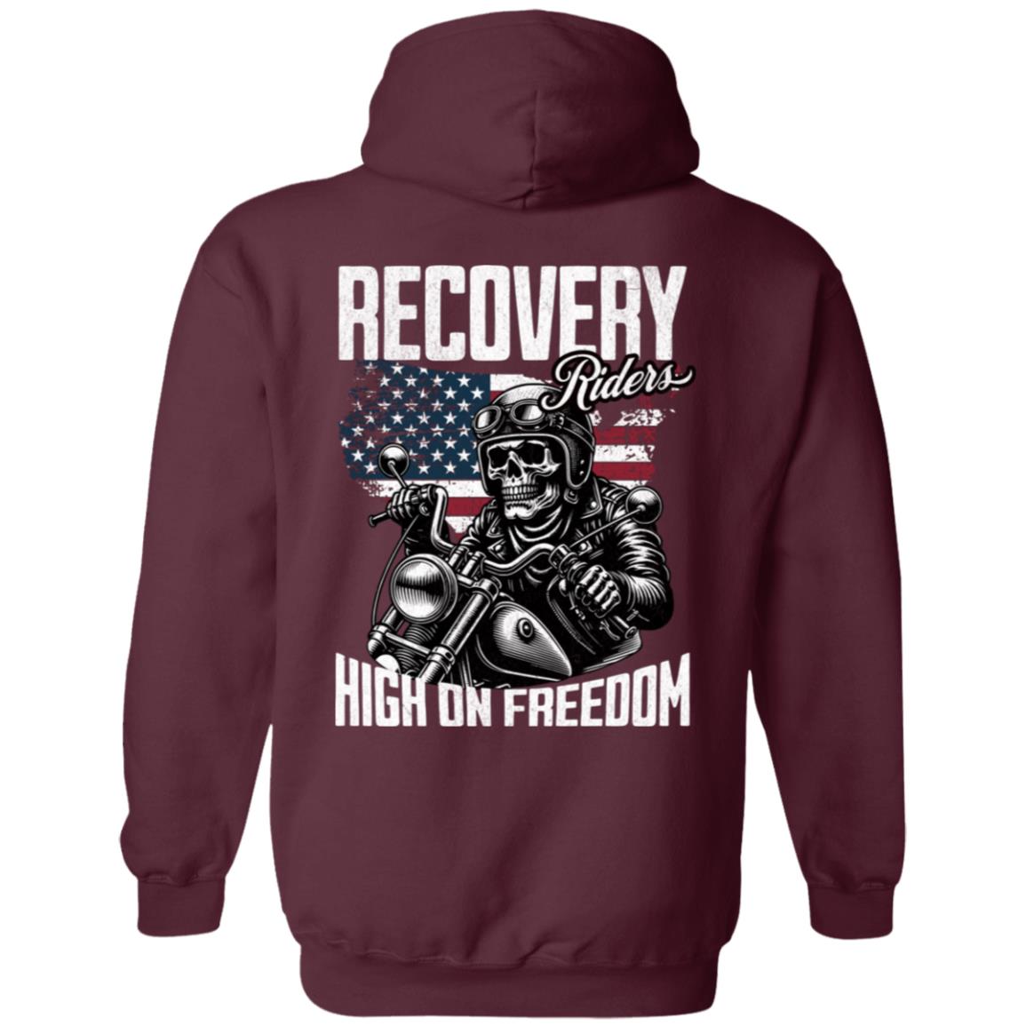 Recovery Zip Hoodie  | Inspiring Sobriety |  Recovery Riders  - High On Freedom