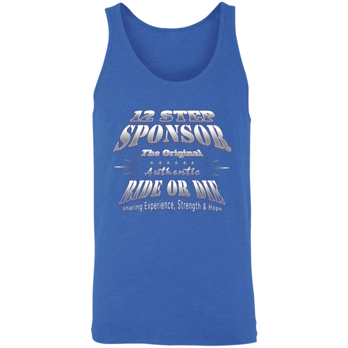 Recovery Unisex Tank | Inspiring Sobriety |  12 Step Sponsor (Ride or Die)