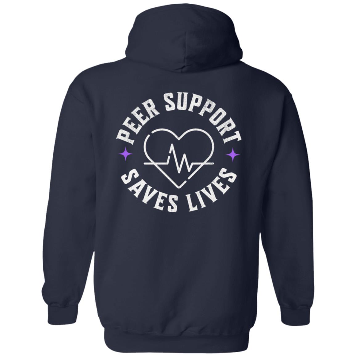 Recovery Zip Hoodie  | Inspiring Sobriety | Peer Support Saves Lives