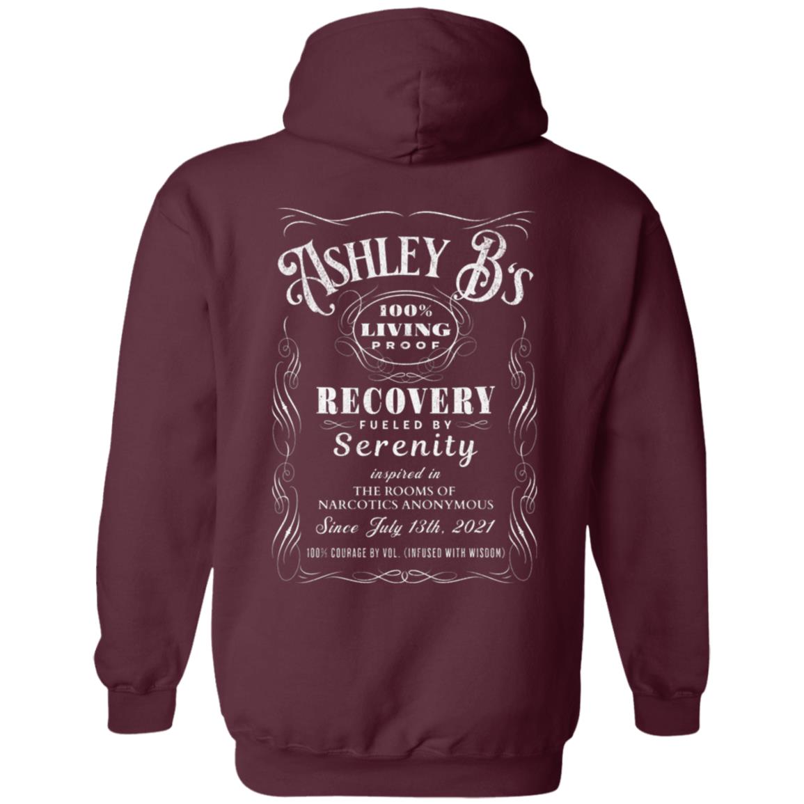 Custom Recovery Zip Hoodie  | Inspiring Sobriety |  (Custom Name) 100% Living Proof