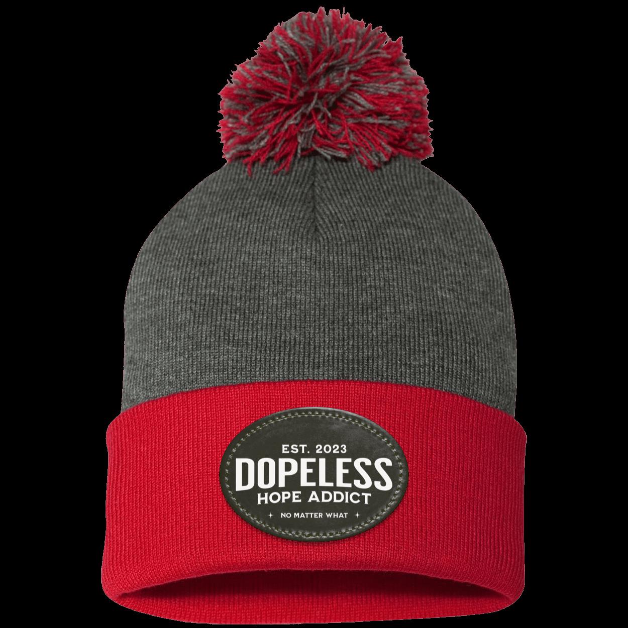 Custom Recovery Pom Beanie | Inspiring Sobriety |  Dopeless Hope Addict