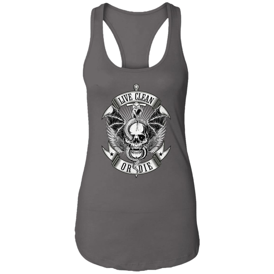 Womens Recovery Tank | Inspiring Sobriety |  Live Clean or Die