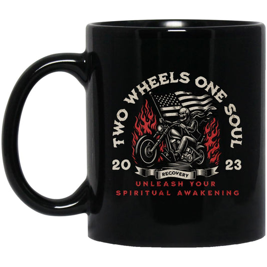 Custom Recovery Mug | Inspiring Sobriety |  Two Wheels,  One Soul