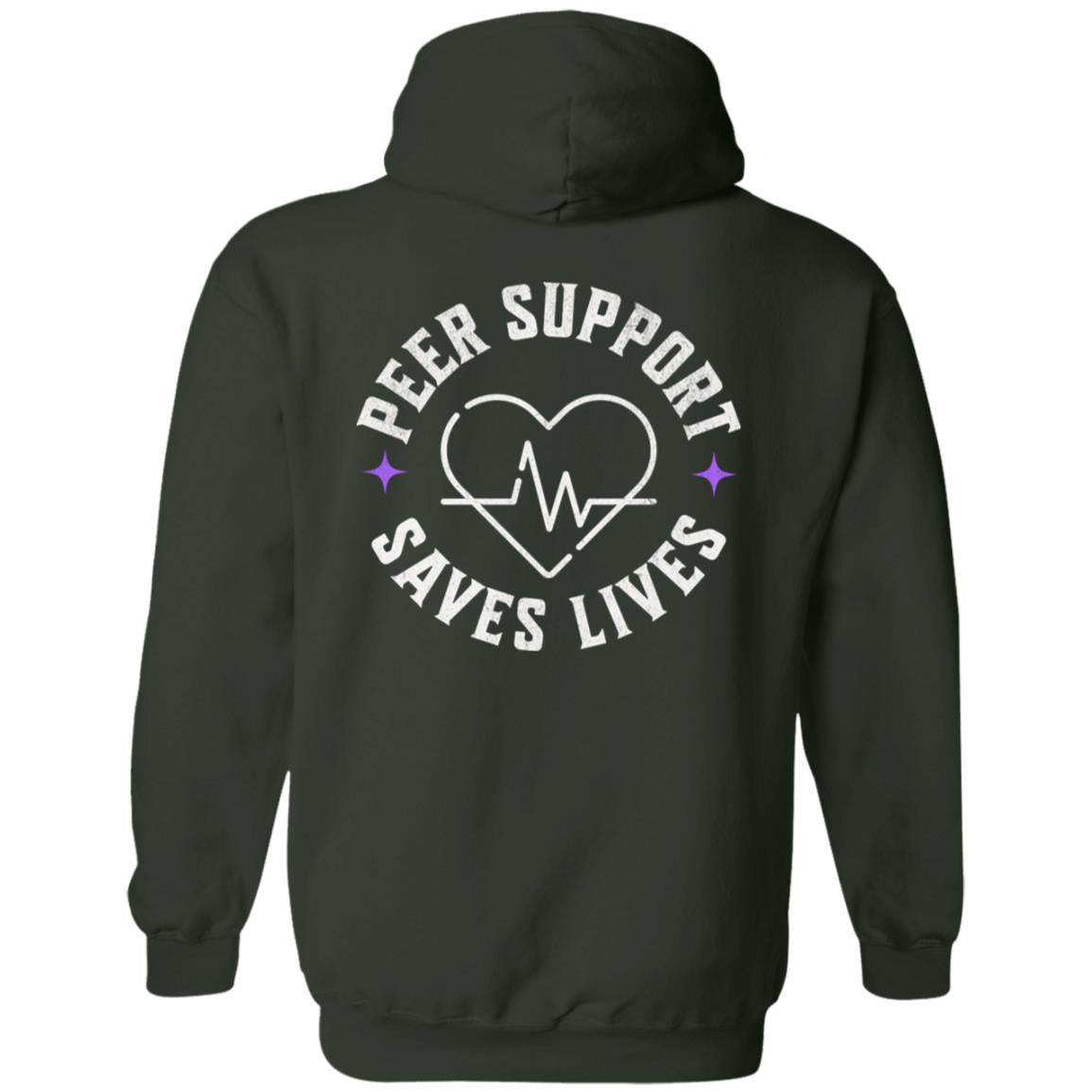 Recovery Zip Hoodie  | Inspiring Sobriety | Peer Support Saves Lives