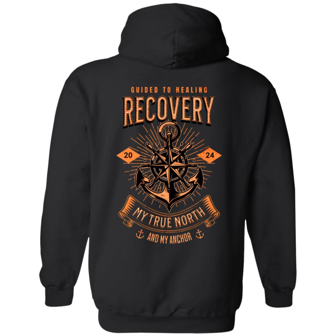 Custom Recovery Zip Hoodie  | Inspiring Sobriety |   Recovery - My True North